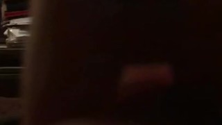 Furiously fast handjob of my massive cock whilst chilling on the bed