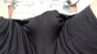 Hot looking BULDGE Squeezed in tight