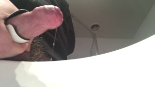 Electrostim Edging leads to massive cumshot