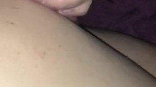 Long dick between my legs jerkin it from behind!!