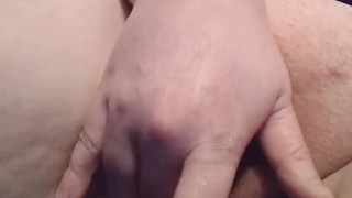 Masturbating and cumming cum dripping down
