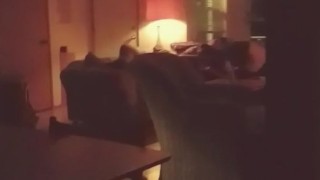 Spying on my hotwife during only her second strange cock, Part 1