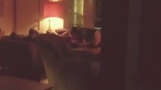 Spying on my hotwife during only her second strange cock, Part 1