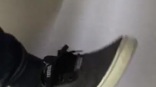 Male Puma and Black Socks Shoeplay at work