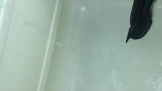Cumming in the shower