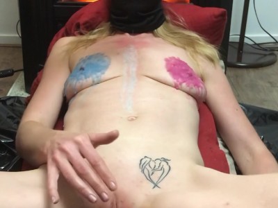 Painslut Extreme Wax Torture. Can't Stop Squirting When He Hits It Off 