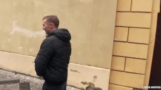  CZECH HUNTER 404 - Tattooed Hunk Gets His Ass Pounded For Cash & Loves It