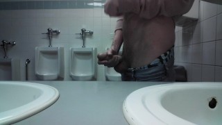 Almost caught jerking off in public