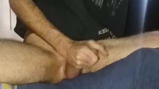 Loud romantic tall tattooed white man wearing hoodie watching pornhub. Hot.