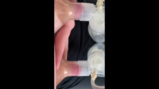 Pumping breasts POV