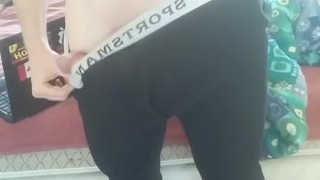 Guy shows of his HUGE dick