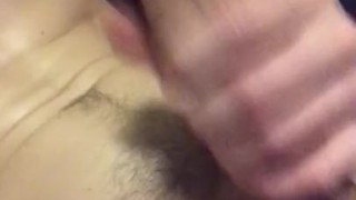 Pulsating cumshot from edging big dick