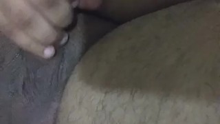 Horny chubby fat guy shows ass and cums in chest