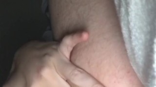 blonde twink plays with hole again