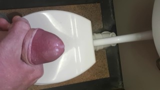 Public toilet jerkoff and cum shot Cape Town, South Africa.