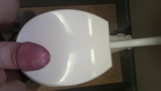 Public toilet jerkoff and cum shot Cape Town, South Africa.