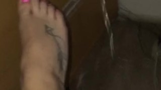 Feet shaking from orgasm
