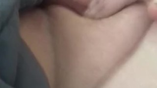 Teen cums so hard she gives herself goosebumps