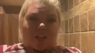 BBW off from work dance (titty drop)
