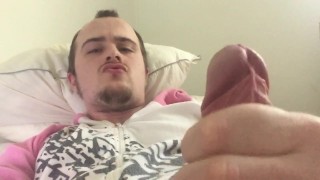 Woke Up Ready to Cum! Moaning Morning Cumshot While Wearing My Onesie