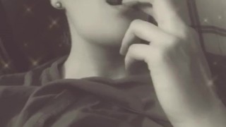Sexy sucking on fingers