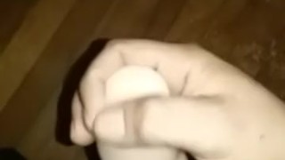 Cum play with toy
