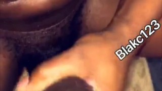 huge black dick cums in bathroom moans and plays with it
