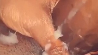 hard black cock cum eruption