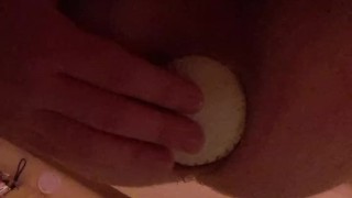 A Big Ball in my creamy ass!