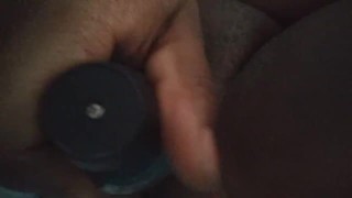 Solo ebony creamy masterbation