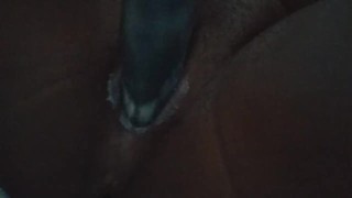 Solo ebony creamy masterbation