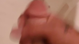 Solo male cum shot
