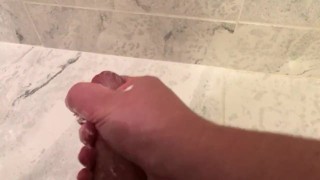 Soapy masturbation