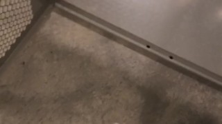 Army guy cums in locker room