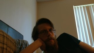 I lay down in bed with you while you masturbate then I get up and leave