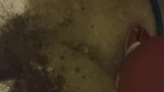 Garage floor piss