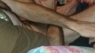 Big cock jacked off and big feet played with. Creamy cum. Hot n horny!