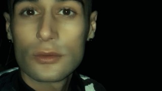 Selfie - facial cum mess by friend outdoor