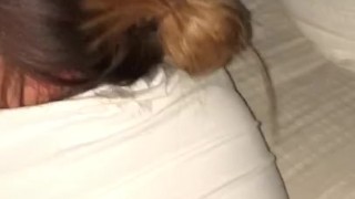 Big Booty Wife Shakes Ass and Licks Cum
