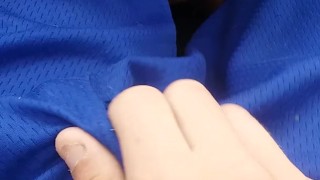 Warming up in public