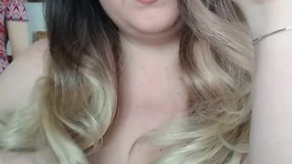 Smoking close up in bra