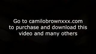 Jerking off Shooting my cum in my own mouth - Camilo Brown