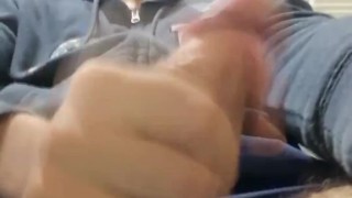 Jerking off in my sport pants and eating my cum - Camilo Brown