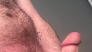 Solo male masturbation tease in the bathroom