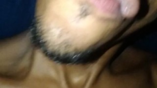 Showing monster dick and balls with ass.