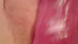 Playing with my dildo while I'm bored