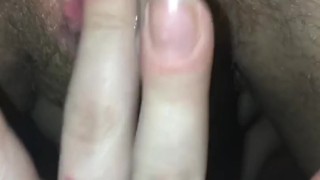 Masturbating after creampie