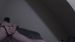 Anal play in panties