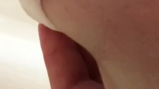 Cumshot in dirty diaper