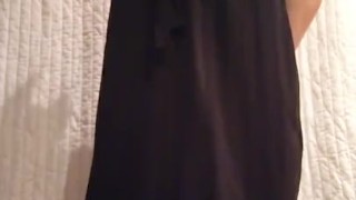 Boy wears a Black Skirt